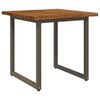 vidaXL Stol za blagovanje s prirodnim rubom 80 x 80 x 75 cm