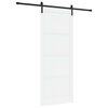 vidaXL Klizna vrata 93 x 232 cm Konstruirano drvo Bijela i crna