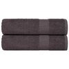 vidaXL Ručnici za ruke FROGN 2 kom. Antracit 50x100 cm 360 g/m&sup2;