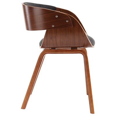 vidaXL Blagovaonske stolice od savijenog drva i tkanine 6 kom sive