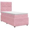 vidaXL Boxspring krevet s madracem Ružičasta 90 x 200 cm Bar&scaron;un