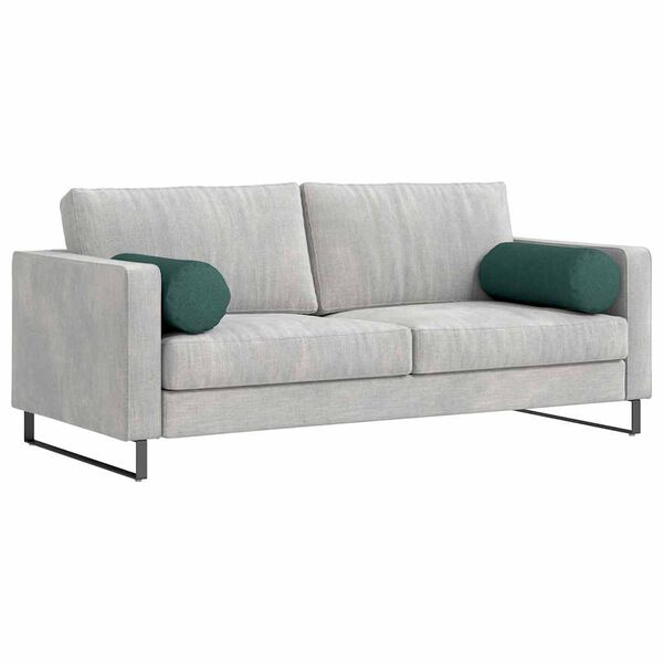 vidaXL Valjkasti jastučići 2 pcs Tamnozelena Ø 25 x 70 cm tkanina