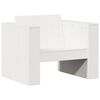vidaXL Vrtna sofa bijela 79 x 60 x 62 cm od masivne borovine
