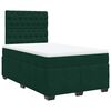 vidaXL Box spring krevet s madracem tamnozeleni 120x200 cm bar&scaron;unasti