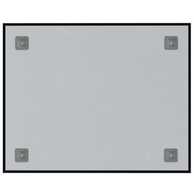 vidaXL Zidna magnetna ploča crna 50 x 40 cm od kaljenog stakla