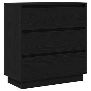 vidaXL Noćni ormar Crni hrast 71 x 34,5 x 75 cm Konstruirano drvo