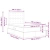 vidaXL Krevet s od storage Boja cappuccina 120 x 190 cm Lažna koža