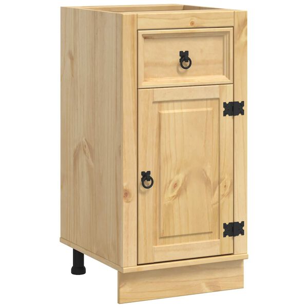 vidaXL Cabinet SKI Medeno Smeđa 40 x 46 x 81,5 cm Čvrsto borovo drvo