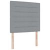vidaXL LED Box Spring Krevet Svijetlo siva 120 x 190 cm tkanina