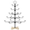 vidaXL Metalno božićno drvo s držačem KUOPIO 90 cm Čelik Crna