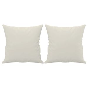 vidaXL Ukrasni jastuci 2 kom krem 40x40 cm bar&scaron;unasti