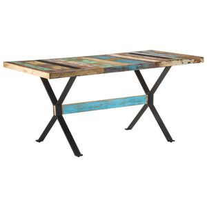 vidaXL Blagovaonski stol 160 x 80 x 76 cm od masivnog obnovljenog drva