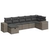 vidaXL 7-dijelni set vrtnih sofa sivi od poliratana