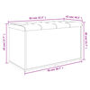 vidaXL Klupa za pohranu boja hrasta 82x42x45 cm od konstruiranog drva