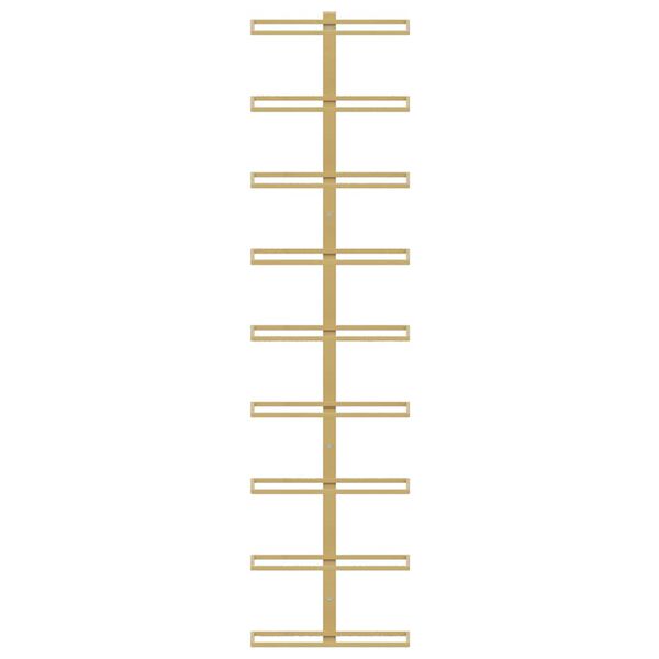 vidaXL Zidni stalak za vino za 9 boca 2 kom zlatni željezni