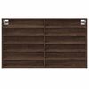 vidaXL Vitrina boja smeđeg hrasta 100x8,5x58 cm od konstruiranog drva