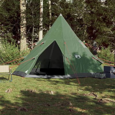 vidaXL Šator tipi za kampiranje za 4 osobe zeleni vodootporni