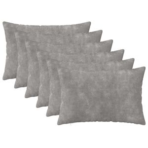 vidaXL Presvlaka za jastuk 6 pcs HEERLEN Svjetlosiva 30 x 50 cm