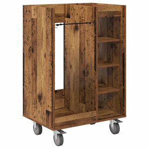 vidaXL Golf ormar s kotačem Jednobojno Staro drvo 65 x 45 x 98 cm