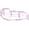 vidaXL Otomanski okvir kreveta s madracima crni 180x200cm od tkanine