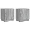 vidaXL Noćni ormarić 2 pcs Siva Sonoma 43 x 34,5 x 47 cm