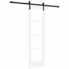 vidaXL Klizna vrata ORKDAL Bijela i crna 61 x 198,5 cm