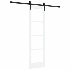 vidaXL Klizna vrata ORKDAL Bijela i crna 61 x 198,5 cm