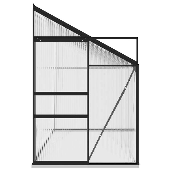 vidaXL Staklenik od aluminija antracit 7,77 m&sup3;