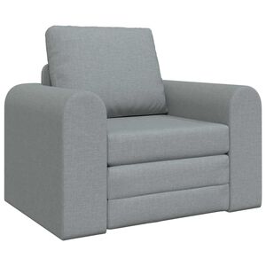 vidaXL Krevet na razvlačenje Svijetlo siva 98 x 71 x 83 cm tkanina
