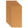 vidaXL Plutena Ploča 6 pcs Smeđa 100 x 50 cm Pluta
