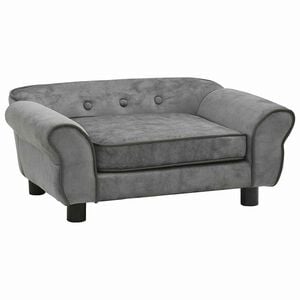 vidaXL Sofa za pse tamnosiva 72 x 45 x 30 cm pli&scaron;ana