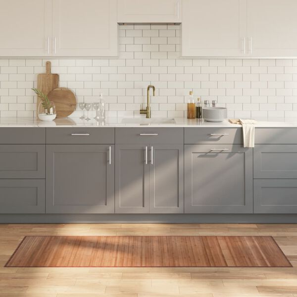 vidaXL Tepih pravokutni prirodni 60 x 200 cm od bambusa