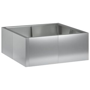 vidaXL Zid za zadržavanje 4 kom. 100 x 100 x 30 cm Pocinčani čelik