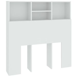 vidaXL Uzglavlje s ormarićem bijelo 100 x 19 x 103,5 cm