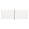 vidaXL Uvlačiva bočna tenda 120 x 1000 cm krem