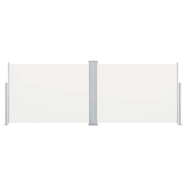 vidaXL Uvlačiva bočna tenda 120 x 1000 cm krem