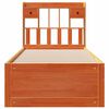 vidaXL Krevet s regalom za knjige bez madraca 75 x 190 cm od borovine