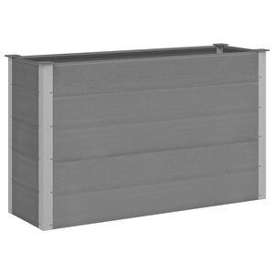 vidaXL Vrtna Posuda za Sadnju WPC 150x50x91 cm Siva