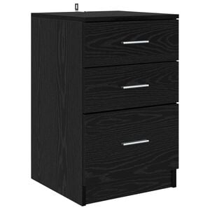 vidaXL Noćni ormar Crni hrast 40 x 40 x 63 cm Konstruirano drvo