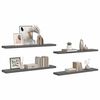 vidaXL Plutajuće zidne police 4 kom sjajne sive 120x23,5x3,8 cm MDF