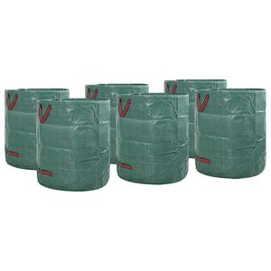vidaXL Vreće za otpad u vrtu 12 kom. 120 l Zelena Polipropilen