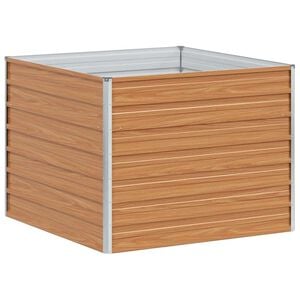 vidaXL Povi&scaron;ena vrtna gredica Svijetlosmeđa 100 x 100 x 77 cm