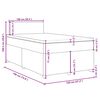vidaXL Krevet box spring s madracem tamnosivi 120 x 190 cm tkanina