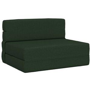 vidaXL Sofa na razvlačenje Tamnozelena 70 x 80 x 60 cm Tkanina