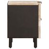 vidaXL Noćni ormar 2 pcs Bijelo 40 x 33 x 46 cm Čvrsto drvo manga