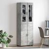 vidaXL Highboard s policom FLORIN Betonski sivi 60 x 35 x 182 cm