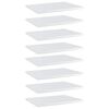 vidaXL Police za knjige 8 kom visoki sjaj bijele 40x30x1,5 cm iverica