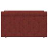 vidaXL Dnevni ležaj s madracem i USB-om boja vina od tkanine 90x200 cm