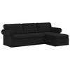 vidaXL Sofa Crna 245 x 138 x 80 cm tkanina