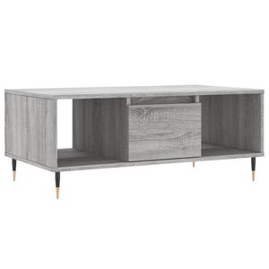 vidaXL Stolić za kavu boja sivog hrasta 90x50x36,5cm konstruirano drvo